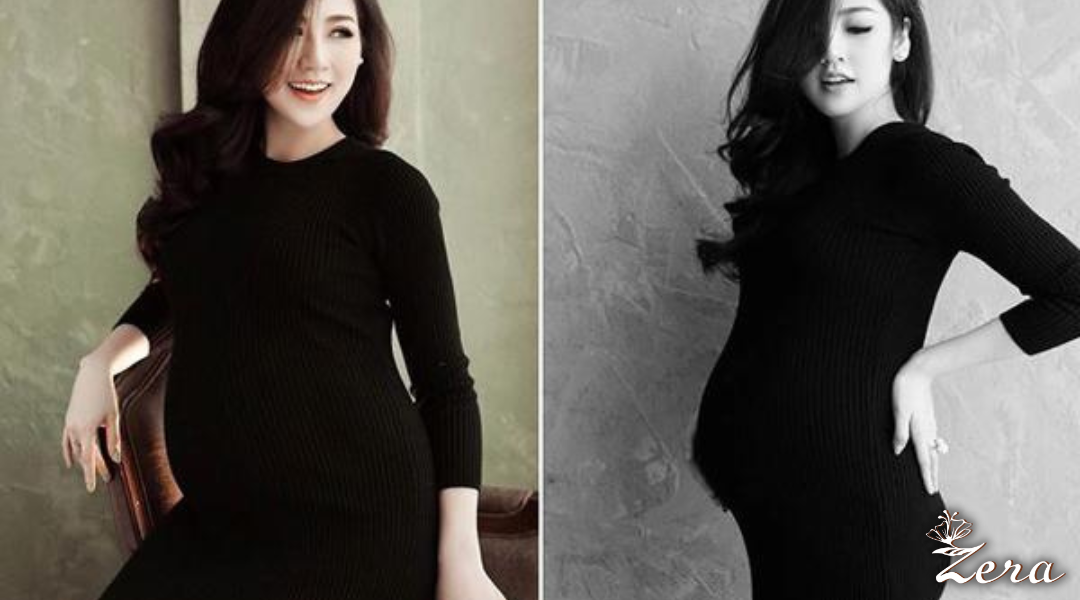 Lưu ý cho mẹ bầu khi mặc 2 màu đen trắng